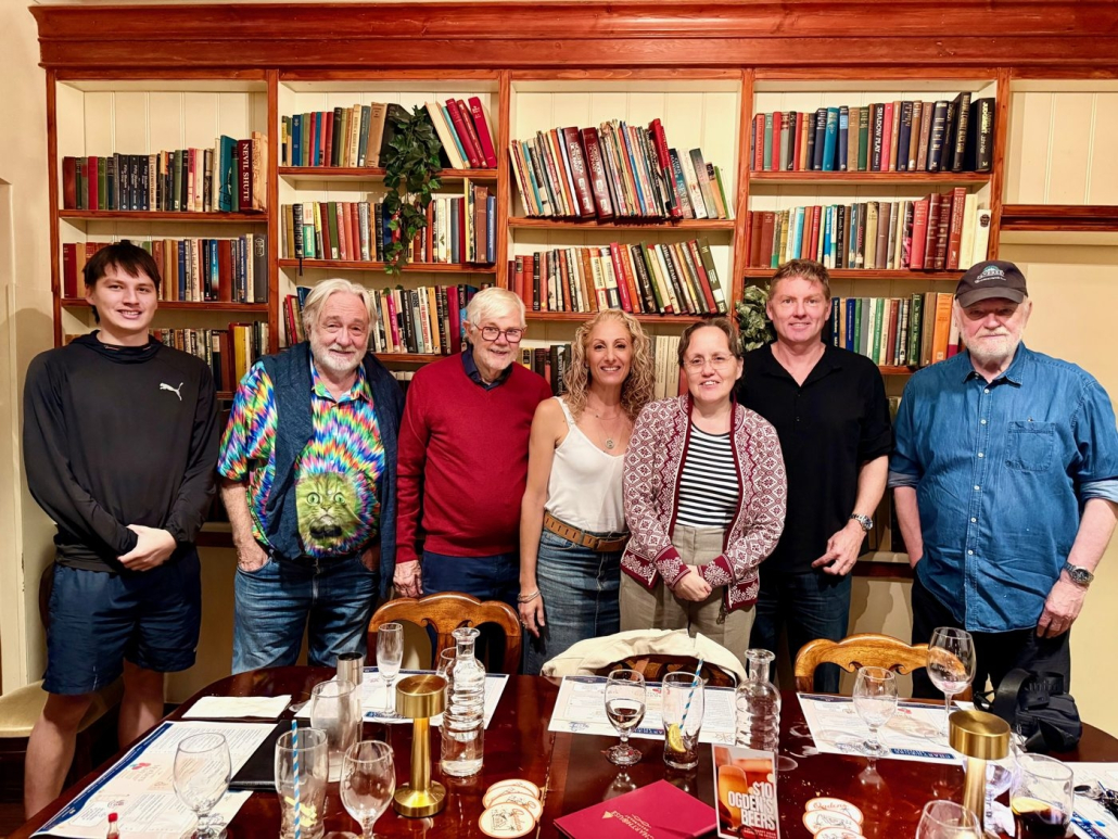 Three generations of the Barnes family standing together in Perth